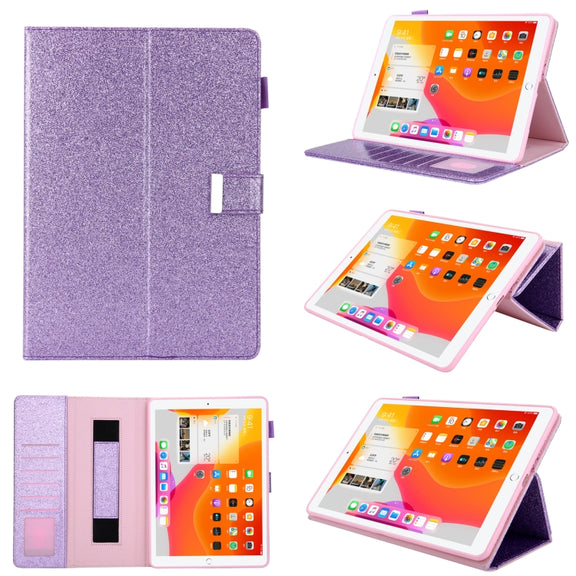 For iPad Pro 11 2024 Business Style Horizontal Flip Leather Smart Tablet Case with Holder(Purple)