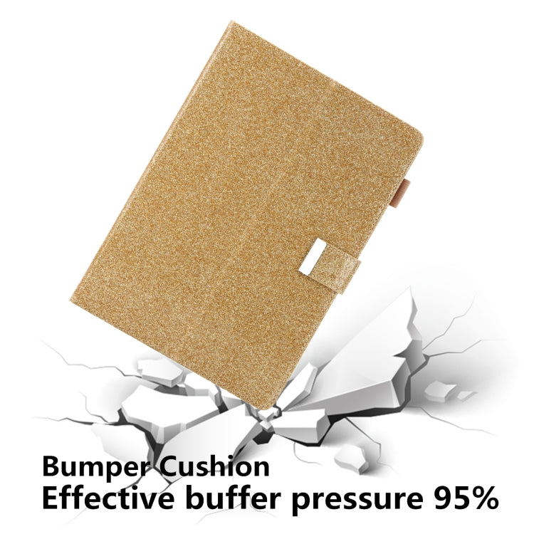 For iPad Pro 11 2024 Business Style Horizontal Flip Leather Smart Tablet Case with Holder(Gold)