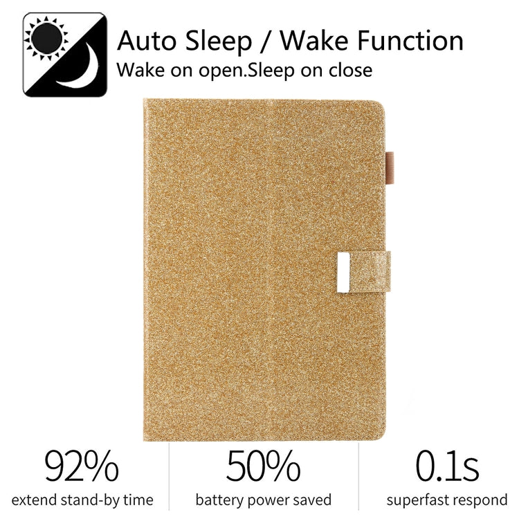 For iPad Pro 11 2024 Business Style Horizontal Flip Leather Smart Tablet Case with Holder(Gold)