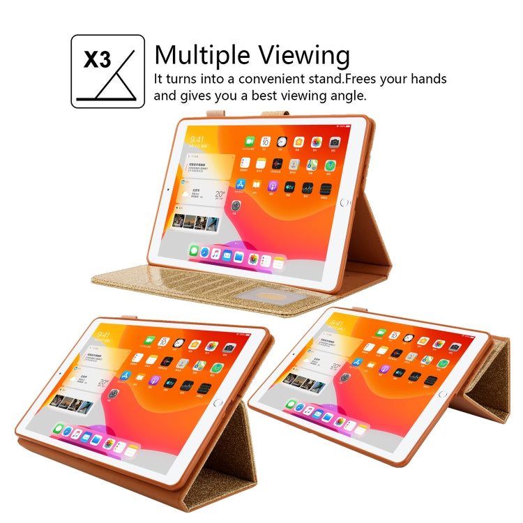For iPad Pro 11 2024 Business Style Horizontal Flip Leather Smart Tablet Case with Holder(Gold)