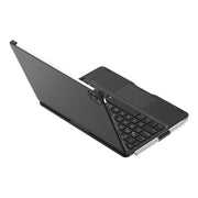 For iPad Pro 11 2024 F11AT 360 Degree Rotating Acrylic Bluetooth Keyboard Leather Case with Backlight(Black)