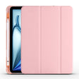 For iPad Air 11 2025 / 2024 3-fold TPU Leather Smart Tablet Case with Pen Slot(Pink) - free shipping - PMC TechLife - Order now!