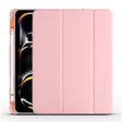 For iPad Pro 11 2024 3-fold TPU Leather Smart Tablet Case with Pen Slot(Pink) - iPad Pro 11 2024 Cases by PMC TechLife | Online Shopping South Africa | PMC TechLife | Buy Now Pay Later Mobicred