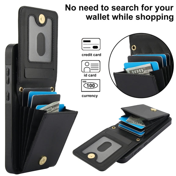 For Samsung Galaxy S24 5G YM015 Crossbody Rhombic Card Bag RFID Phone Case(Black)