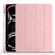 For iPad Pro 11 2024 Multi-folding TPU Leather Smart Tablet Case with Pen Slot(Pink) - free shipping - PMC TechLife - Order now!