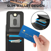 For iPhone 16 Plus YM015 Crossbody Rhombic Card Bag RFID Phone Case(Black)