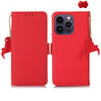 For iPhone 16 Pro Max Side-Magnetic TJ Genuine Leather RFID Phone Case(Red) - iPhone 16 Pro Max Cases by PMC TechLife | Online Shopping South Africa | PMC TechLife | Buy Now Pay Later Mobicred