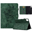 For iPad Pro 11 2024 Peony Butterfly Embossed Leather Smart Tablet Case(Green) - iPad Pro 11 2024 Cases by PMC TechLife | Online Shopping South Africa | PMC TechLife | Buy Now Pay Later Mobicred