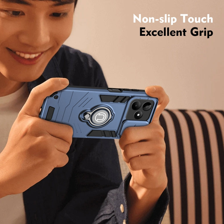 For Realme C53 / C51 / Narzo N53 Camshield Ring Holder Phone Case(Royal Blue)