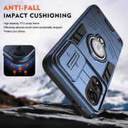 For OPPO A78 4G Camshield Ring Holder Phone Case(Royal Blue)