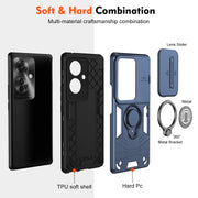 For OPPO Reno11 F / F25 Pro Camshield Ring Holder Phone Case(Royal Blue)