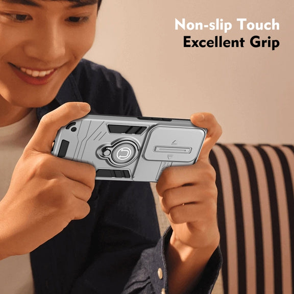 For OPPO Reno11 Pro Global Camshield Ring Holder Phone Case(Grey)