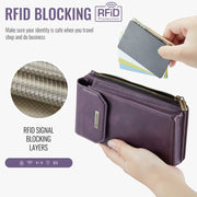CaseMe Me40 Vertical Multifunctional Shoulder Crossbody Phone Bag(Purple)