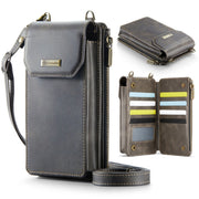 CaseMe Me40 Vertical Multifunctional Shoulder Crossbody Phone Bag(Coffee)