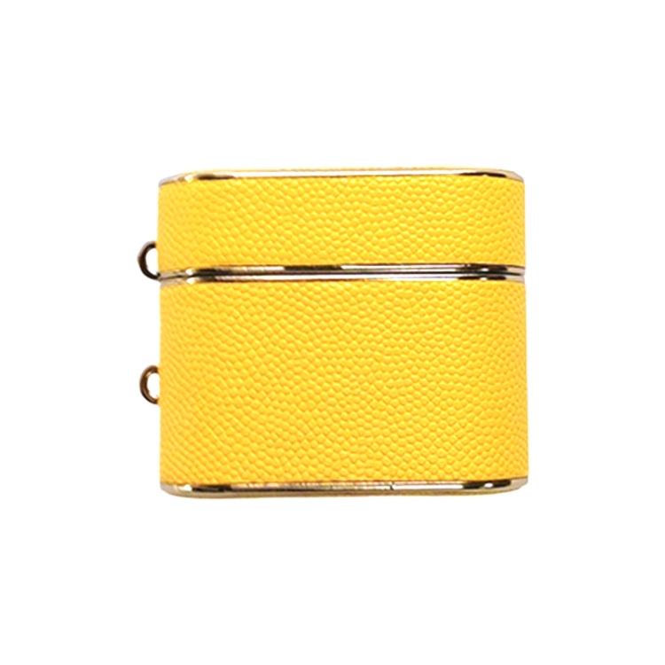 For AirPods 3 Cylindrical Ball Texture Bluetooth Earphone Protective Case(Yellow)