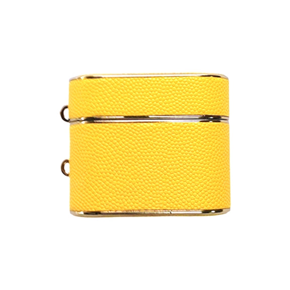 For AirPods 3 Cylindrical Ball Texture Bluetooth Earphone Protective Case(Yellow)