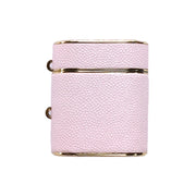 For AirPods 2 / 1 Cylindrical Ball Texture Bluetooth Earphone Protective Case(Light Pink)