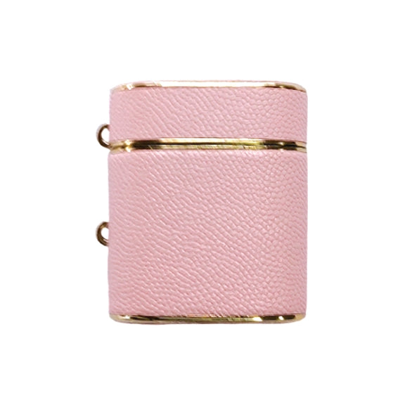 For AirPods 2 / 1 Cylindrical Ball Texture Bluetooth Earphone Protective Case(Pink)