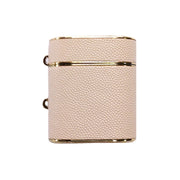 For AirPods 2 / 1 Cylindrical Ball Texture Bluetooth Earphone Protective Case(Khaki)
