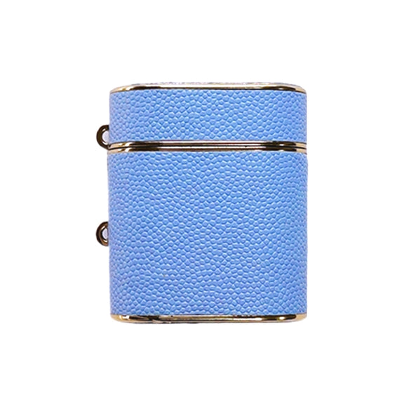 For AirPods 2 / 1 Cylindrical Ball Texture Bluetooth Earphone Protective Case(Sky Blue)