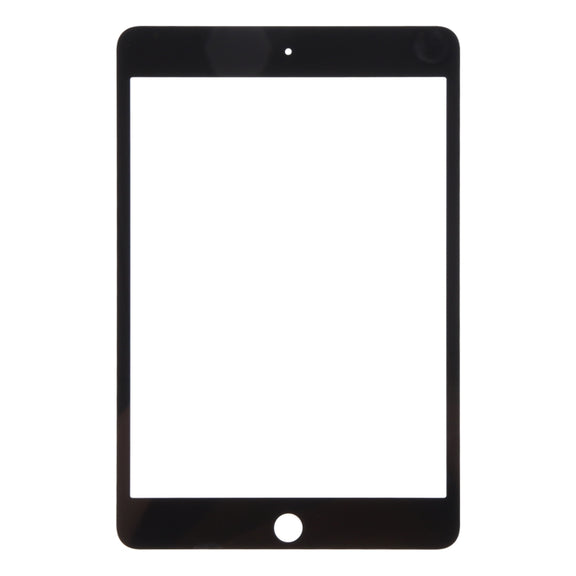 For iPad mini 4 Front Screen Outer Glass Lens with OCA Optically Clear Adhesive(Black)
