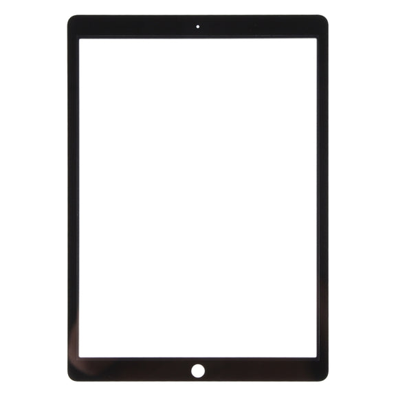 For iPad Pro 12.9 2015 Front Screen Outer Glass Lens with OCA Optically Clear Adhesive(Black)