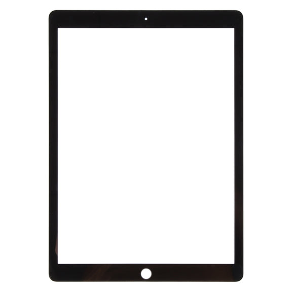 For iPad Pro 12.9 2017 Front Screen Outer Glass Lens with OCA Optically Clear Adhesive(Black)
