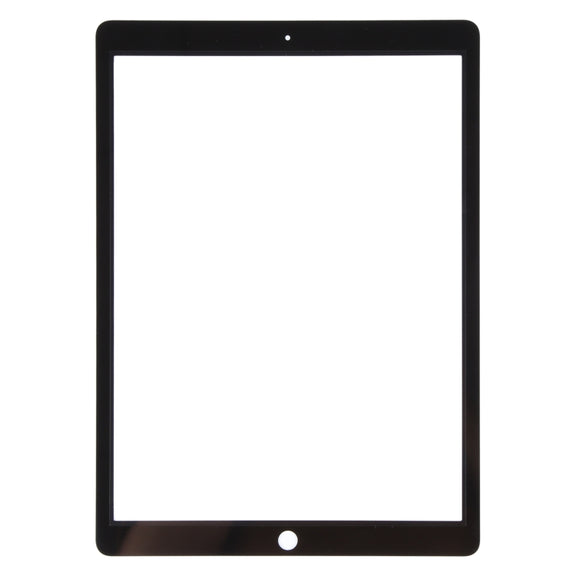 For iPad Pro 12.9 2017 Front Screen Outer Glass Lens with OCA Optically Clear Adhesive(Black)