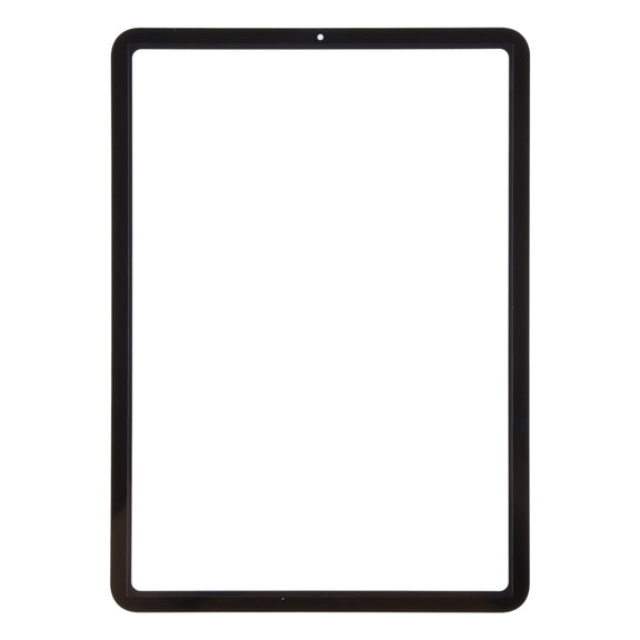 For iPad Air 4 Front Screen Outer Glass Lens with OCA Optically Clear Adhesive(Black)