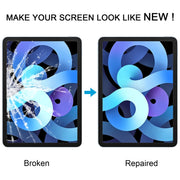 For iPad Air 4 Front Screen Outer Glass Lens with OCA Optically Clear Adhesive(Black)