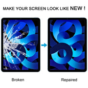 For iPad Air 5 Front Screen Outer Glass Lens with OCA Optically Clear Adhesive(Black)