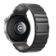 22mm One-Bead Magnetic Buckle Titanium Metal Watch Band(Black)