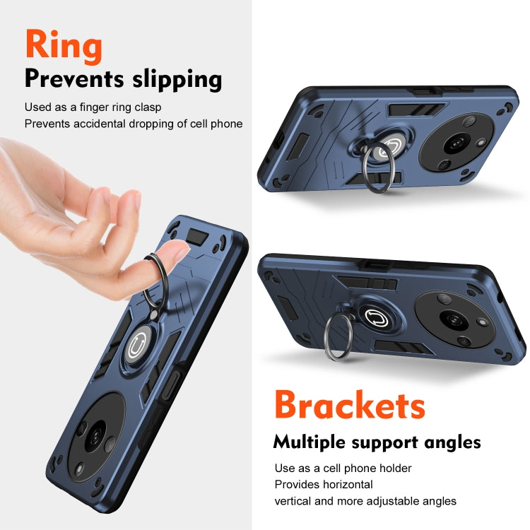 For Realme Narzo 60 5G Ring Holder Phone Case(Royal Blue)