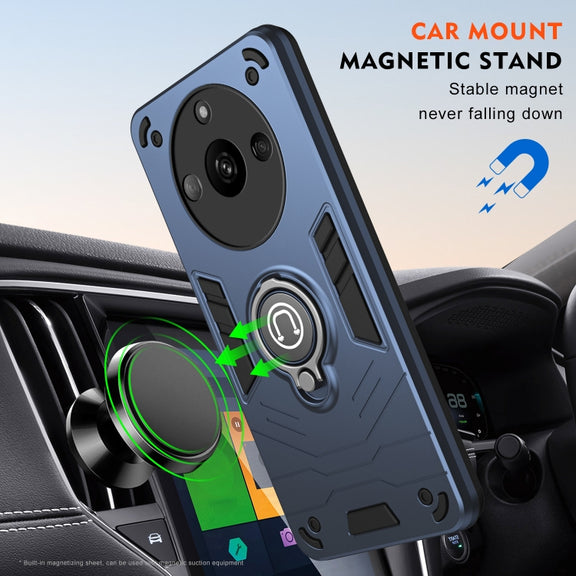 For Realme Narzo 60 5G Ring Holder Phone Case(Royal Blue)