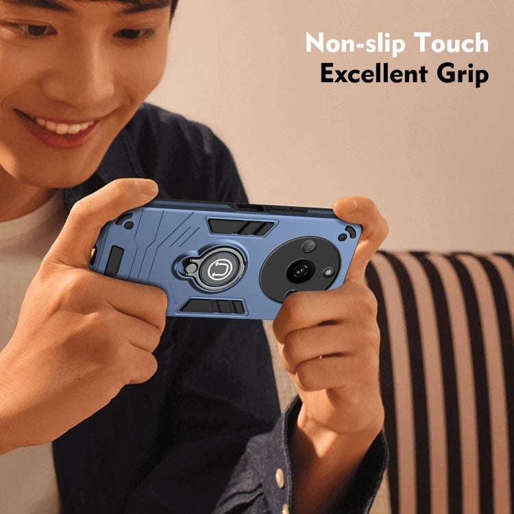 For Realme Narzo 60 5G Ring Holder Phone Case(Royal Blue)