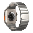 For Apple Watch Ultra 49mm One-Bead Magnetic Buckle Titanium Metal Watch Band(Silver) - free shipping - PMC TechLife - Order now!