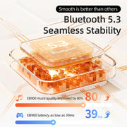 ROCK EB900 Bluetooth 5.3 TWS Bluetooth Earphones(Beige)