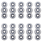 For Samsung Galaxy M55 SM-M556 10pcs Original Rear Camera Lens Cover(Silver)