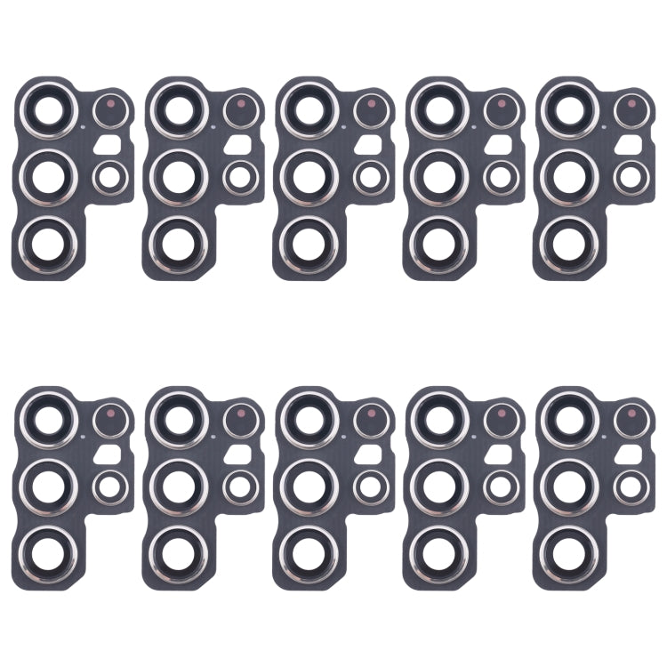 For Samsung Galaxy S24 Ultra SM-S928B 10pcs Original Rear Camera Lens Cover(Silver)