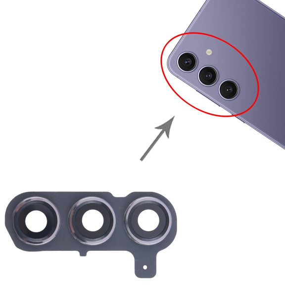 For Samsung Galaxy S24+ SM-S926B 10pcs Original Rear Camera Lens Cover(Silver)