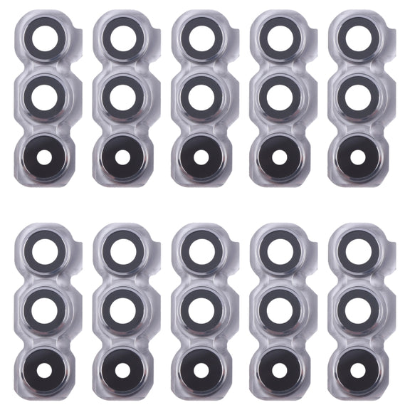 For Samsung Galaxy A54 SM-A546B 10pcs Original Rear Camera Lens Cover(Silver)