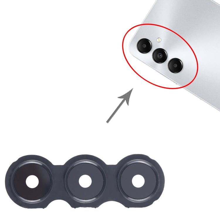 For Samsung Galaxy A05s SM-A057F 10pcs Original Rear Camera Lens Cover(Black)
