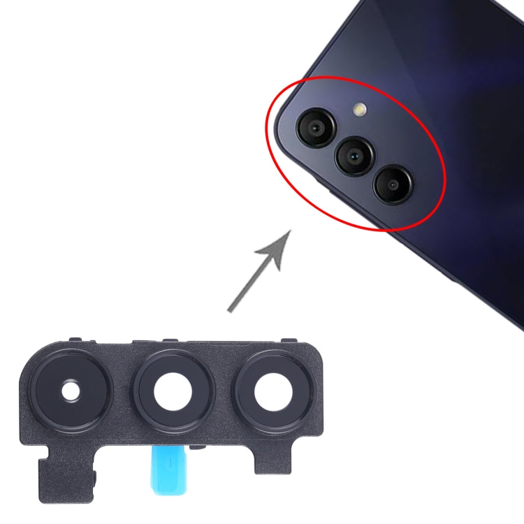 For Samsung Galaxy A15 5G SM-A156B 10pcs Original Rear Camera Lens Cover(Black)