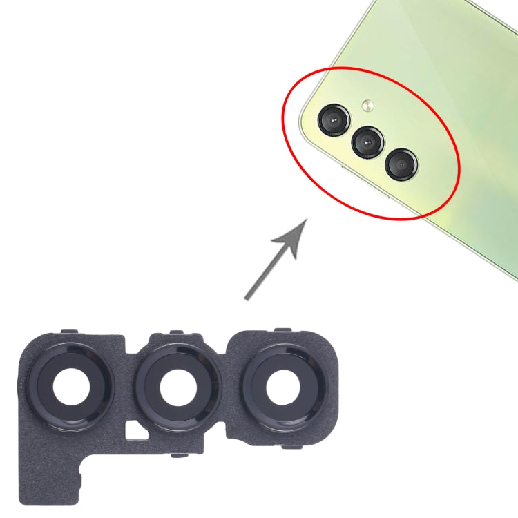 For Samsung Galaxy A24 4G SM-A245F 10pcs Original Rear Camera Lens Cover(Black)
