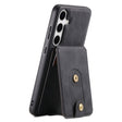 For Samsung Galaxy S24 5G Denior D14 NK Retro Pattern MagSafe Magnetic Card Holder Leather Phone Case(Black) - free shipping - PMC Jewellery - Order now!