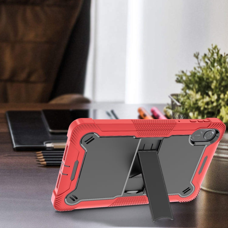 For Honor Pad X9 / X8 Pro Shockproof Silicone Hybrid PC Tablet Case with Holder(Black + Red)