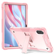 For Honor Pad X9 / X8 Pro Shockproof Silicone Hybrid PC Tablet Case with Holder(Rose Gold)