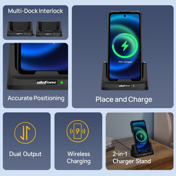 Ulefone UAS22 33W Desk Charging Dock For Armor 26 Ultra
