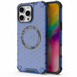 For iPhone 16 Pro Max Honeycomb Magnetic Ring Shockproof Phone Case(Blue) - iPhone 16 Pro Max Cases by PMC TechLife | Online Shopping South Africa | PMC TechLife | Buy Now Pay Later Mobicred