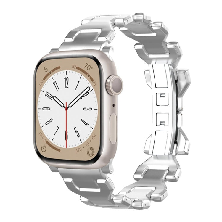 For Apple Watch SE 40mm Y Type Pure Titanium Watch Band(Silver)